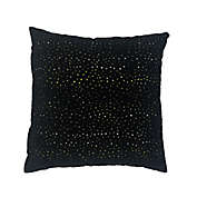 MM Studio Dot Square Throw Pillow in Black