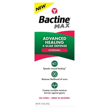 Bactine&trade; MAX 0.75 oz. Advanced Healing and Scar Defense Hydrogel. View a larger version of this product image.