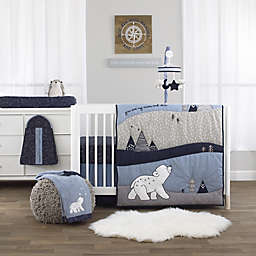 NoJo® Cosmo Bear 4-Piece Printed Crib Bedding Set in Navy