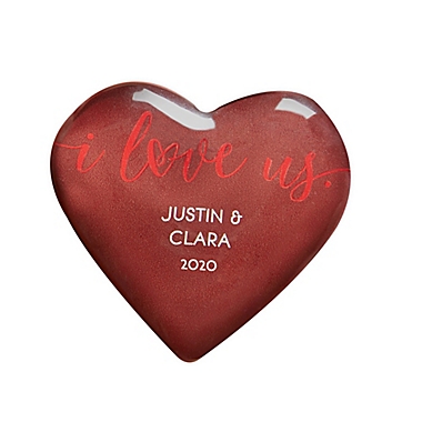 I Love Us Personalized Mini Heart Keepsake. View a larger version of this product image.