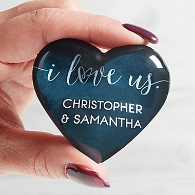 I Love Us Personalized Mini Heart Keepsake. View a larger version of this product image.