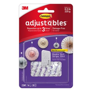 3M Command&reg; 14-Pack Adjustable Picture Hangers. View a larger version of this product image.