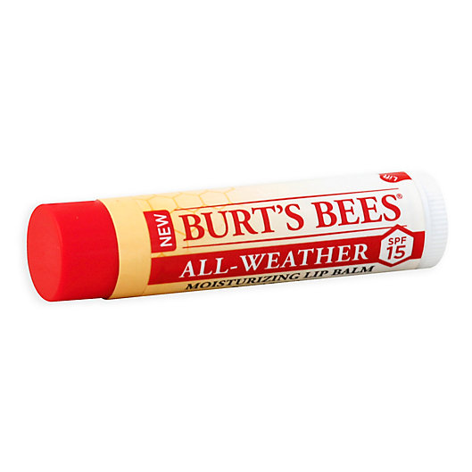 Alternate image 1 for Burt's Bees® .15 oz. 100% Natural All-Weather SPF15 Moisturizing Lip Balm