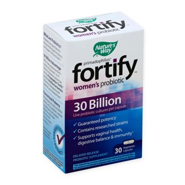 Nature's Way Primadophilus&trade; 30-Count Fortify Women's Probiotic Vegetarian Capsules. View a larger version of this product image.