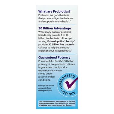 Nature's Way Primadophilus&trade; 30-Count Fortify Women's Probiotic Vegetarian Capsules. View a larger version of this product image.