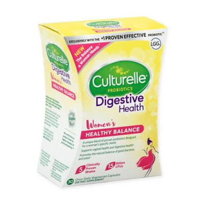 Culturelle&reg; 30-Count Digestive Health Women&#39;s Healthy Balance Daily Probiotic Capsules