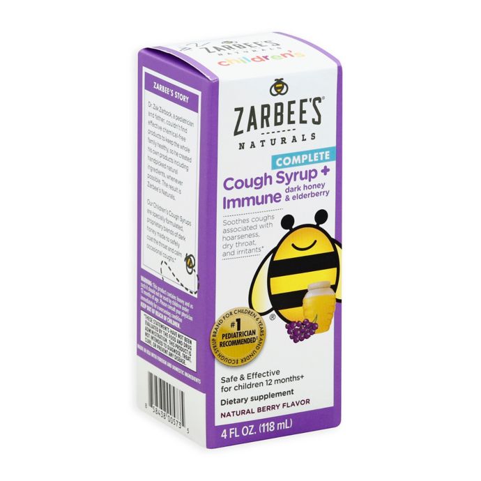 Zarbee S 4 Fl Oz Naturals Complete Cough Syrup Immune In Dark