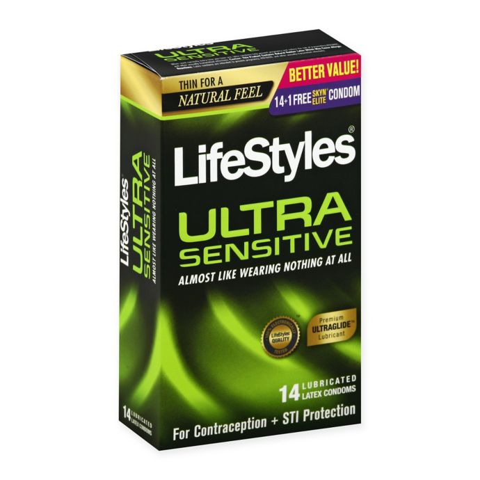 Lifestyles® Ultra Sensitive 14-Count Lubricated Latex ...