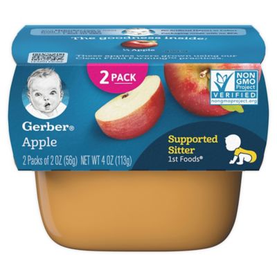 2-Pack 1st Foods Apple Baby Food Tubs 