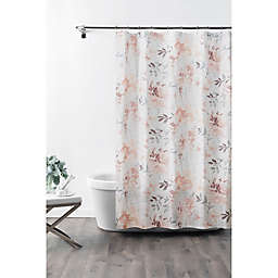 Pink Shower Curtain Bed Bath Beyond, Pink And Tan Shower Curtain
