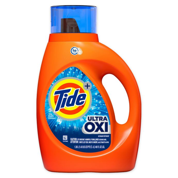 Tide® 46 Oz Ultra Oxi High Efficiency Liquid Laundry Detergent Bed