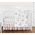 Alternate image 0 for Sweet Jojo Designs Floral 4-Piece Crib Bedding Set in Pink/Grey