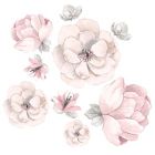 Alternate image 3 for Lambs &amp; Ivy&reg; Botanical Baby 4-Piece Crib Bedding Set in Pink/Grey