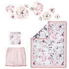 Alternate image 1 for Lambs &amp; Ivy&reg; Botanical Baby 4-Piece Crib Bedding Set in Pink/Grey