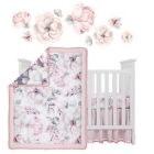 Alternate image 5 for Lambs &amp; Ivy&reg; Botanical Baby 4-Piece Crib Bedding Set in Pink/Grey