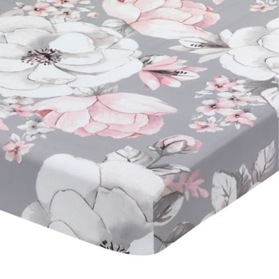 pink fitted cot sheet