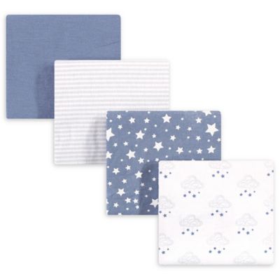 blue receiving blankets