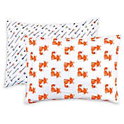 Hudson Baby 2-Pack Foxes Toddler Pillowcases in Blue