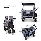 Alternate image 7 for WonderFold Wagon W4 Quad Folding Stroller Wagon in Black/Grey