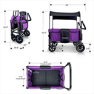 WonderFold Wagon W1 Double Folding Stroller Wagon. View a larger version of this product image.