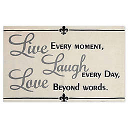 Chesapeake Live Laugh Love Handcrafted Rug
