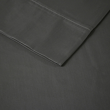 Madison Park 1500-Thread Count Cotton Rich King Pillowcases in Charcoal (Set of 2). View a larger version of this product image.