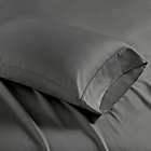 Alternate image 2 for Madison Park 1500-Thread Count Cotton Rich King Pillowcases in Charcoal (Set of 2)