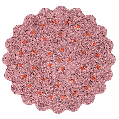 Marmalade&reg; Biscuit Hand-Tufted 4&#39; Round Washable Area Rug in Pink. View a larger version of this product image.