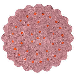 Marmalade® Biscuit Hand-Tufted 4' Round Washable Area Rug in Pink