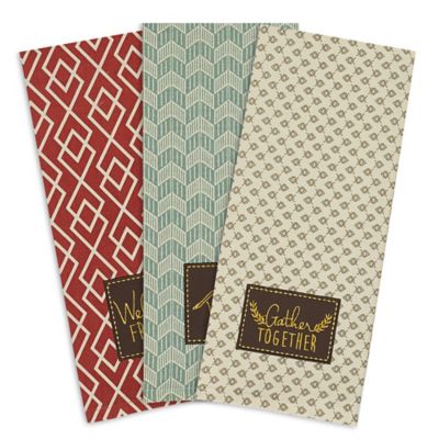 autumn kitchen towels