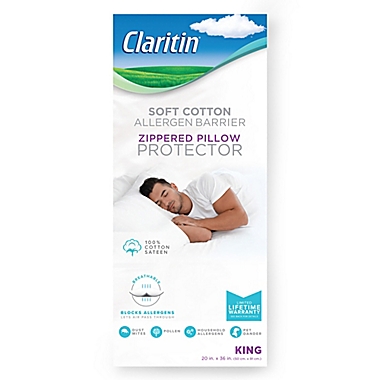 Claritin Cotton Standard/Queen Pillow Protector. View a larger version of this product image.