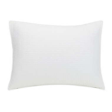 Ayesha Curry&trade; Labyrinth King Pillow Sham in White. View a larger version of this product image.