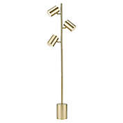 Pratt 3-Light Floor Lamp in Matte Soft Gold