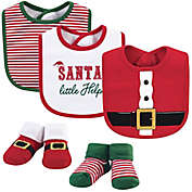 Little Treasure 5-Piece Santa Bib and Sock Set