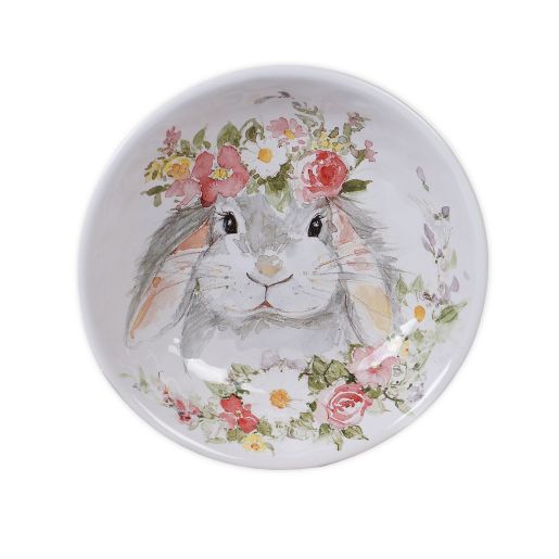 JC PENNEY HOME COLLECTION Porcelain Bunny Rabbit Light Table Lamp 9" 