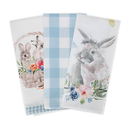 Tea TowelVintage RabbitEaster SpringBunny Hare Dish Towel