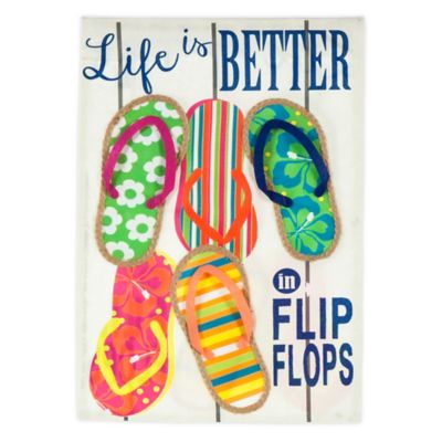 large metal flip flop wall art