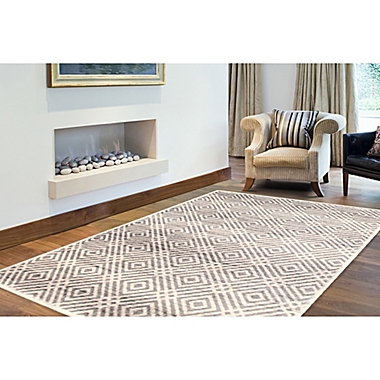 ECARPETGALLERY Ember 3&#39;11 x 5&#39;7 Indoor/Outdoor Area Rug in Cream. View a larger version of this product image.