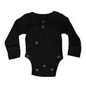 L&#39;ovedbaby&reg; Size 3-6M Kimono Organic Cotton Long Sleeve Bodysuit in Black