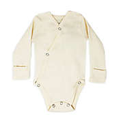 L&#39;ovedbaby&reg; Preemie/Newborn Kimono Organic Cotton Long Sleeve Bodysuit in Beige