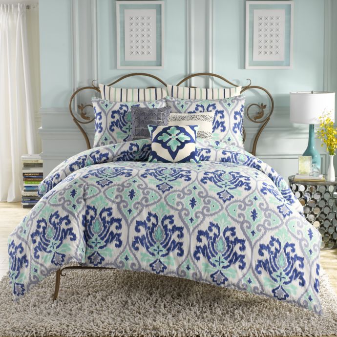 Anthology Jolie Reversible Comforter Set In Blue Bed Bath Beyond