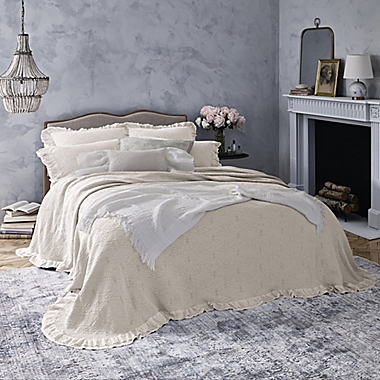 Wamsutta&reg; Vintage Clermont Twin Bedspread in Light Grey. View a larger version of this product image.