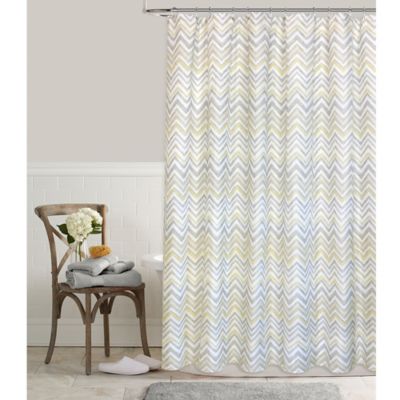 chevron shower curtain set