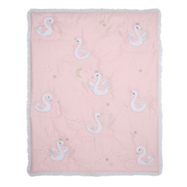 Lambs &amp; Ivy&reg; Swan Princess 3-Piece Crib Bedding Set in Pink. View a larger version of this product image.