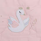 Alternate image 2 for Lambs &amp; Ivy&reg; Swan Princess 3-Piece Crib Bedding Set in Pink
