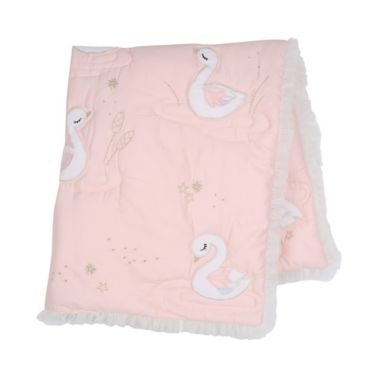 Lambs &amp; Ivy&reg; Swan Princess 3-Piece Crib Bedding Set in Pink. View a larger version of this product image.