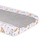 Alternate image 1 for Lambs &amp; Ivy Painted Forest Changing Pad Cover in Beige/White