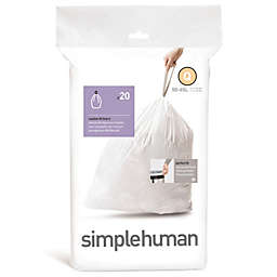 simplehuman® Code Q 20-Pack 50-65-Liter Custom Fit Liners