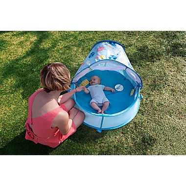 babymoov&reg; Aquani 3-in-1 Pop-Up Parasol Playpen in Aqua. View a larger version of this product image.