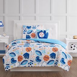 My World All Star Comforter Set in Grey/Blue